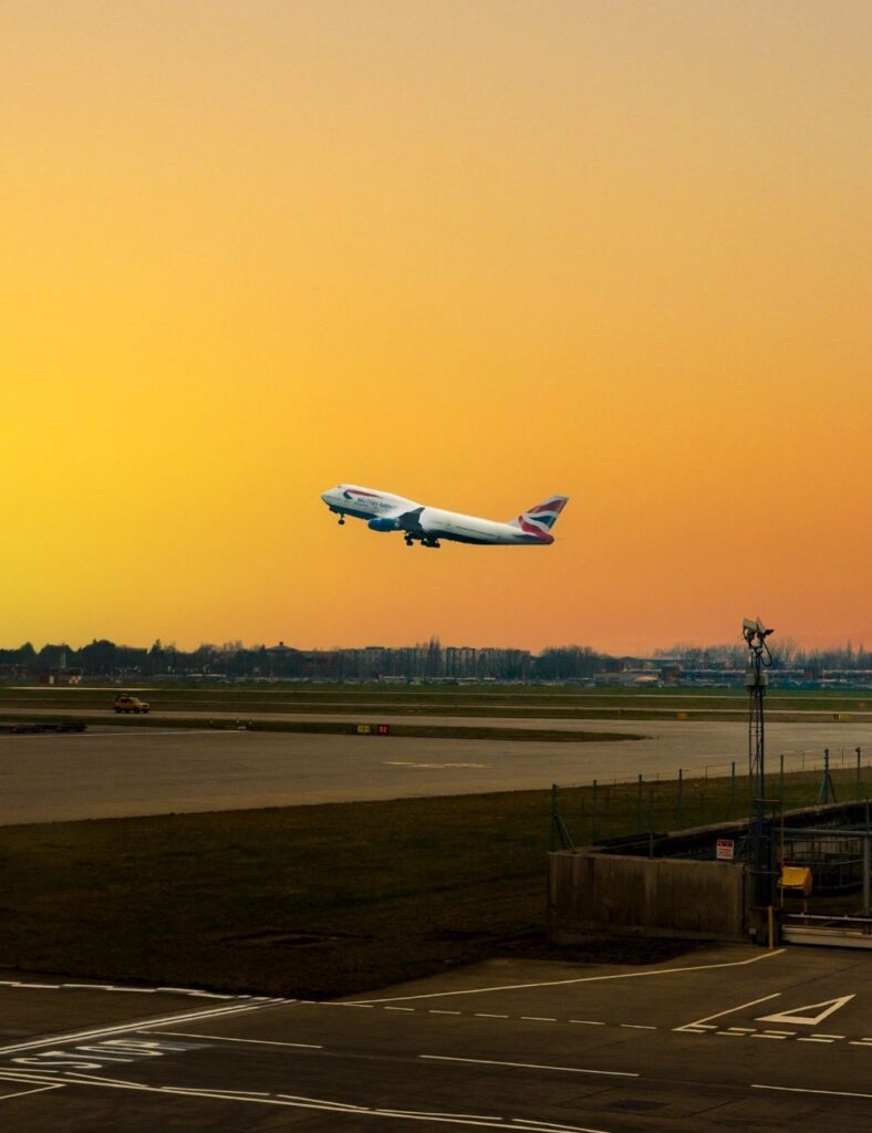 Gatwick runway view from BLOC airport hotel