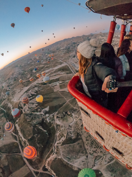 Cappadocia balloon selfie