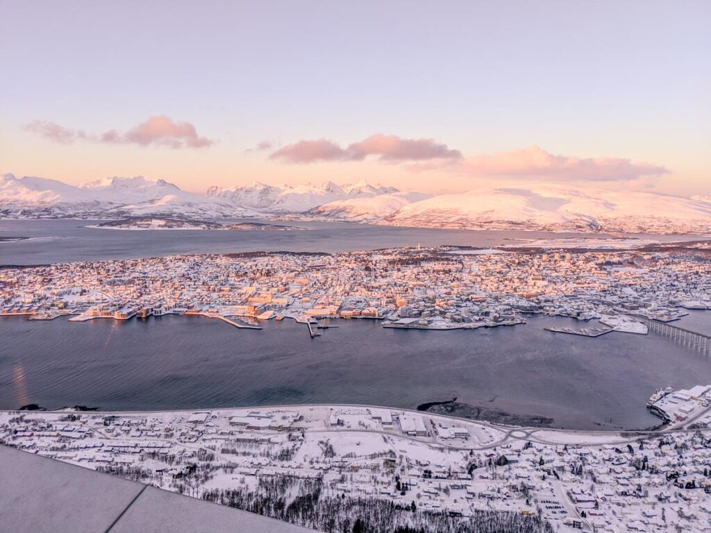 Tromso cable car view