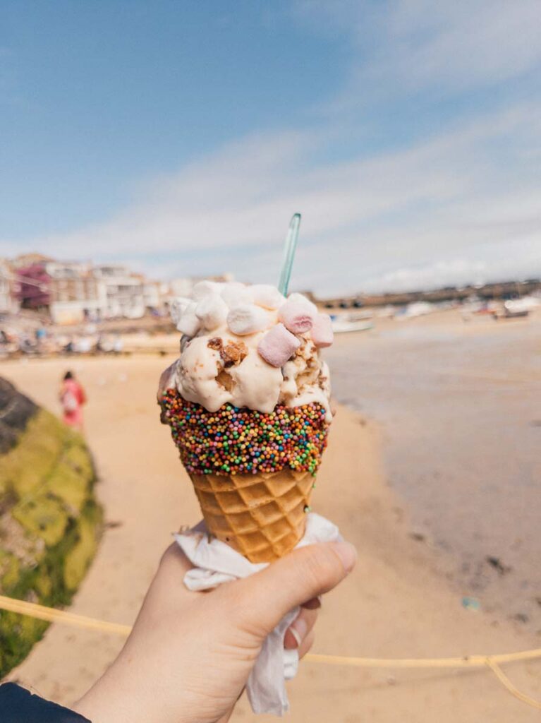 Ice cream in St Ives cornwall