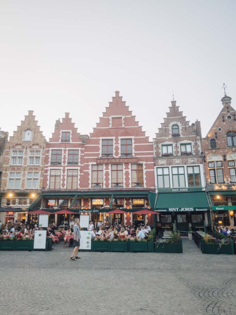 Colourful houses in Bruges