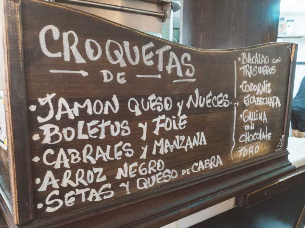 Best croquettes in Zaragoza Taberna dona casta