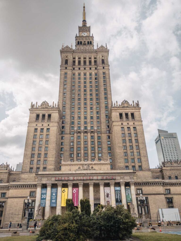 Palace of Culture and Science building in Warsaw