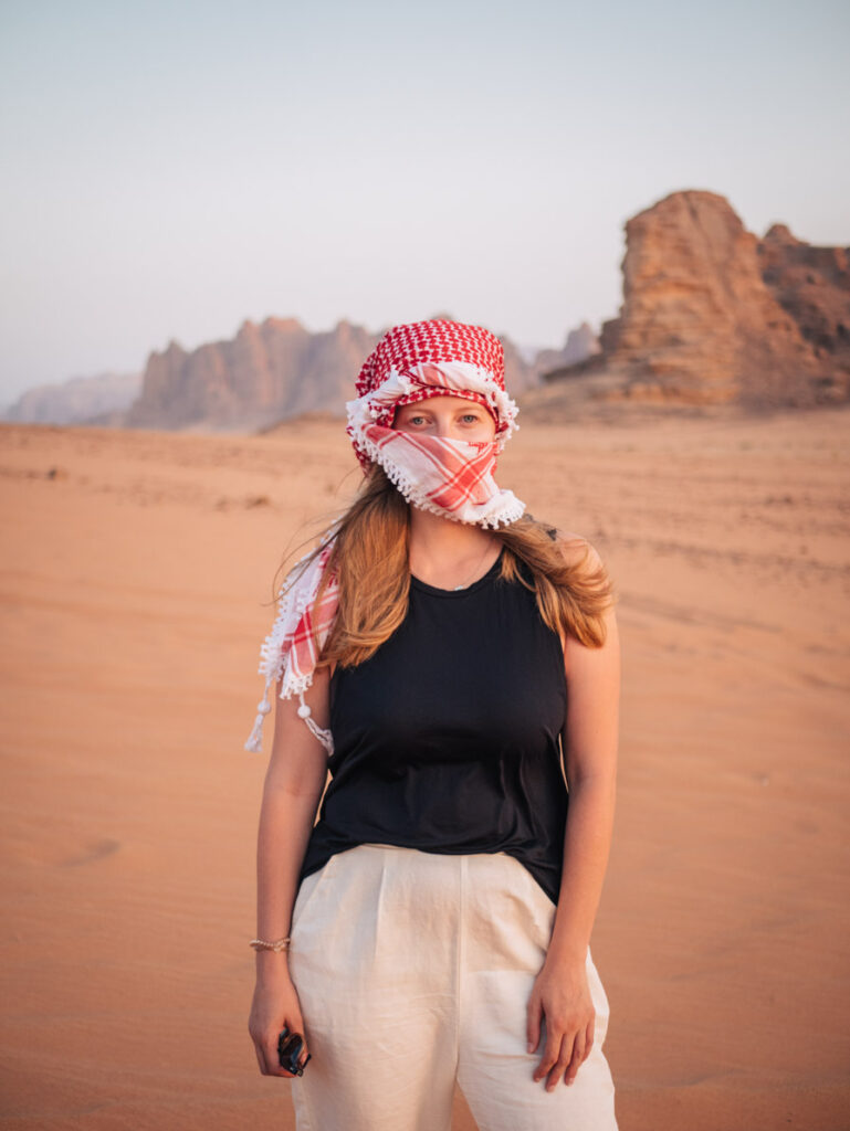 female travelling alone in jordan