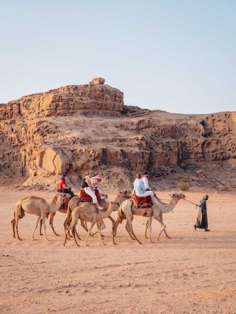 Sunrise camel ride wadi rum jordan itinerary