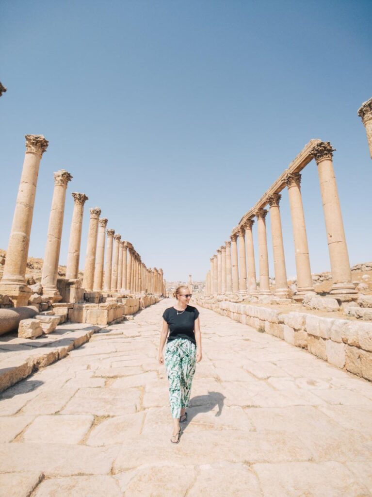 Jordan solo female travel Jerash