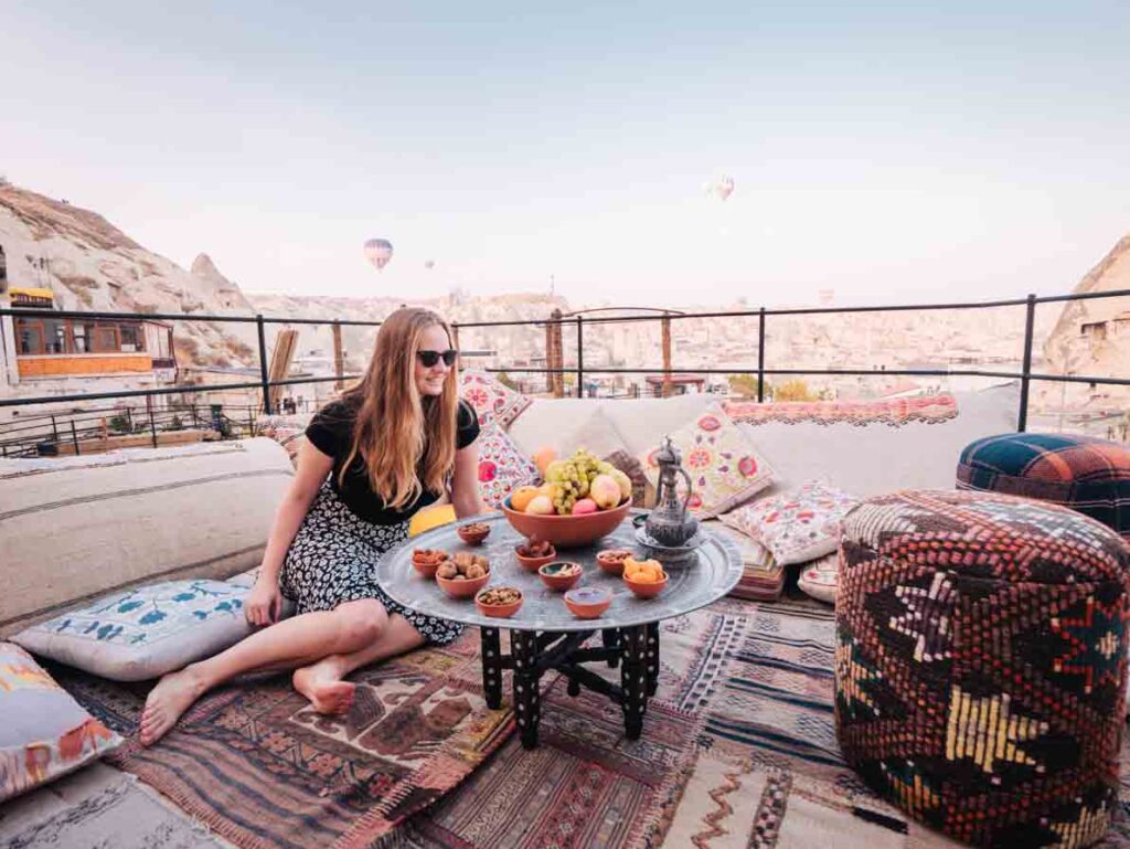 Cappadocia hotel rooftop