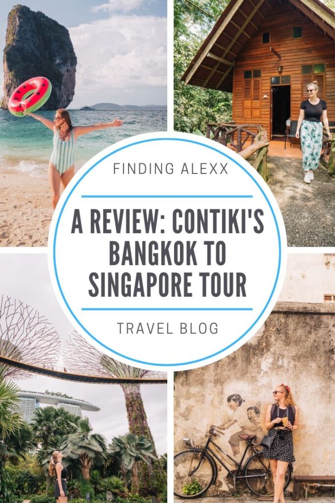 Bangkok to Singapore itinerary pin