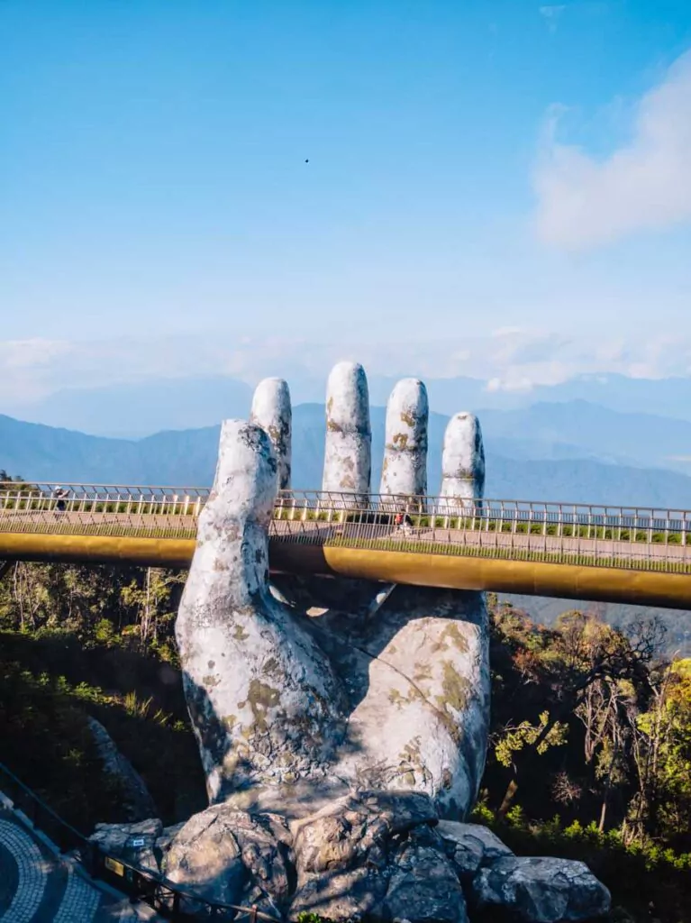 3 week Vietnam itinerary Golden Hand Bridge Da Nang