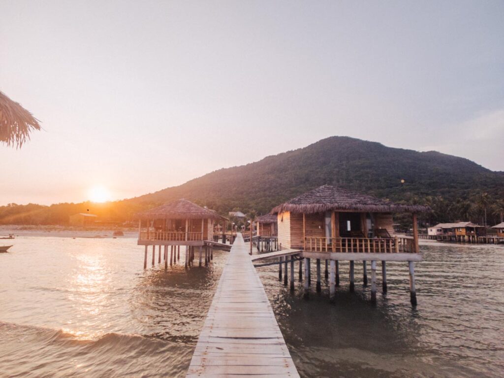Cheapest overwater bungalows in the world Noami Resort Phu Quoc Vietnam