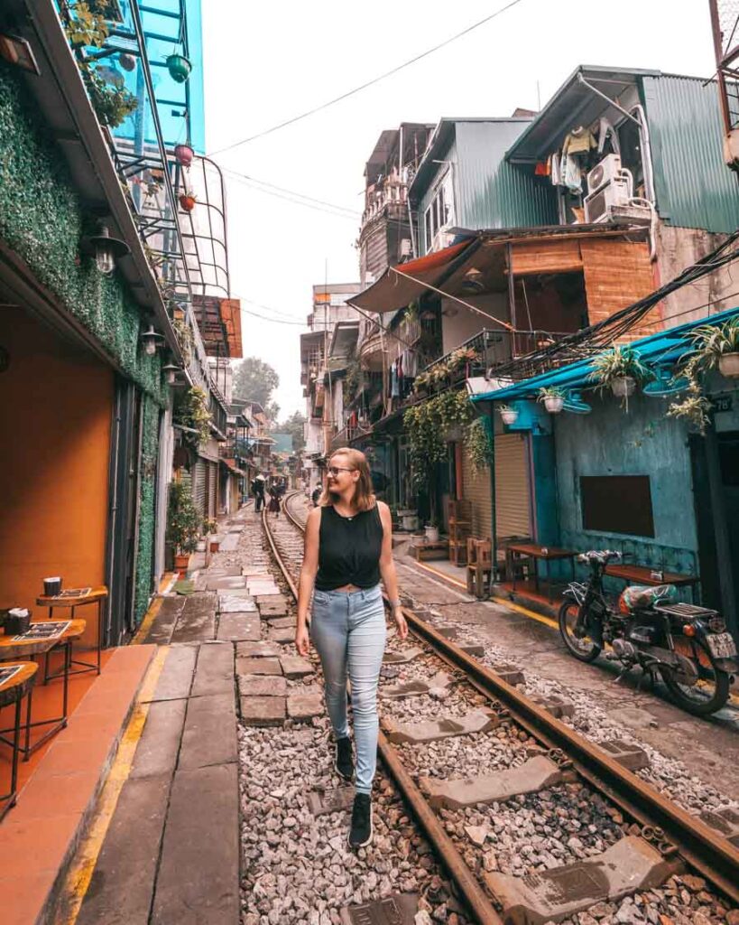 Hanoi train street