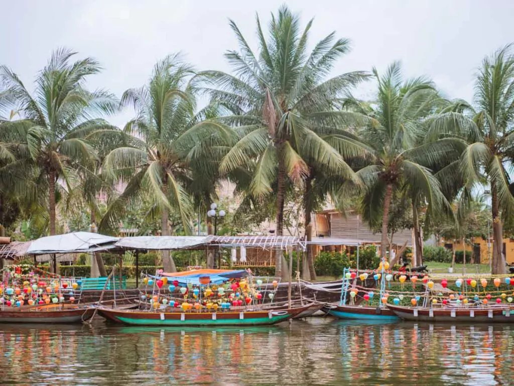 Lantern boats in Hoi An, vietnam