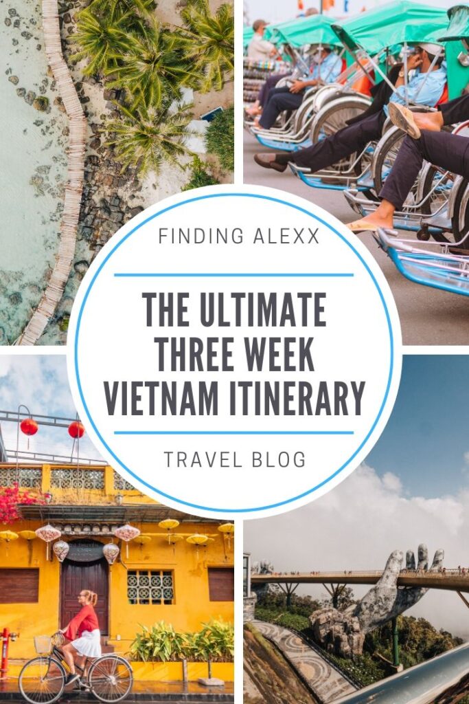 3 week Vietnam itinerary pin