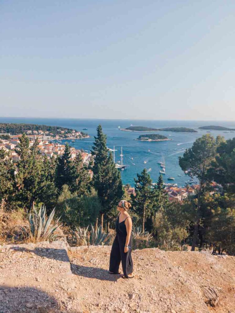 View over Hvar Croatia
