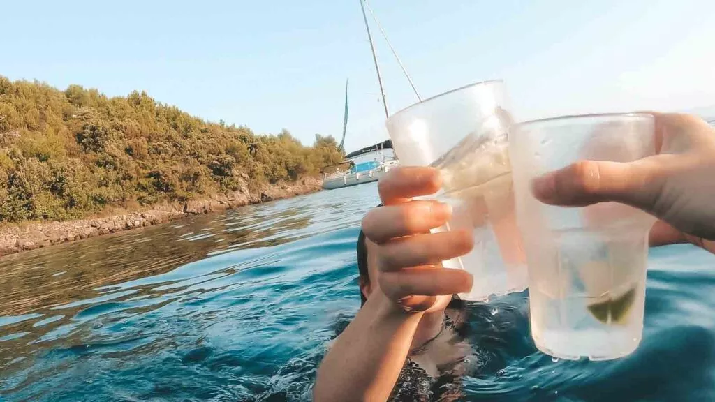 Cocktails in the ocean Croatia