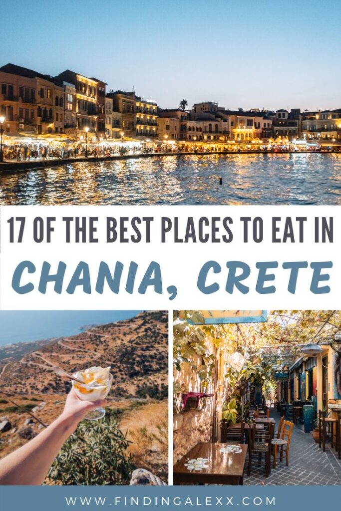 Best places to eat in Chania Crete pin