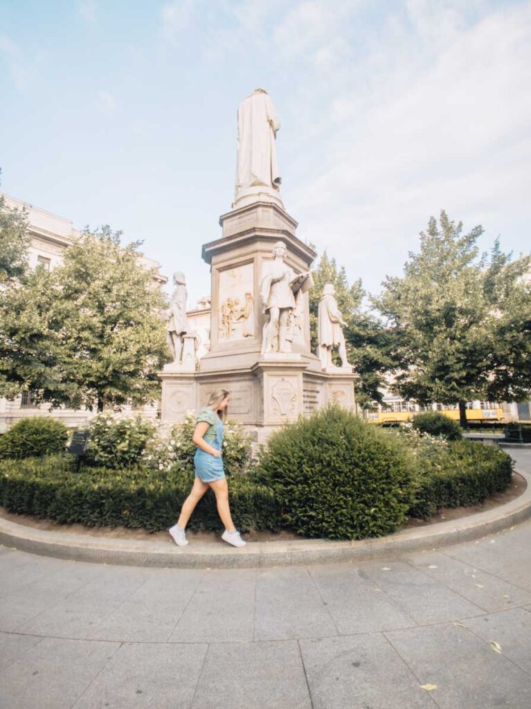 Statue in Milan city centre