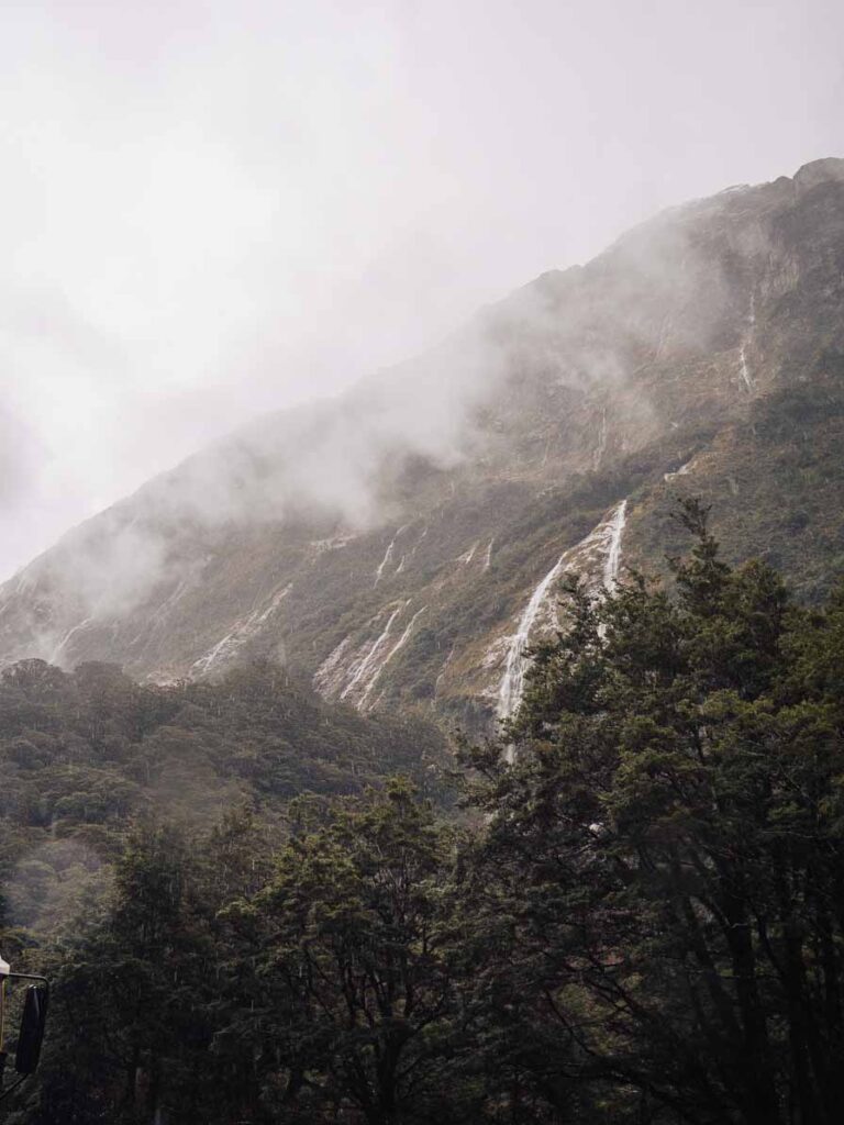 milford sound waterfalls