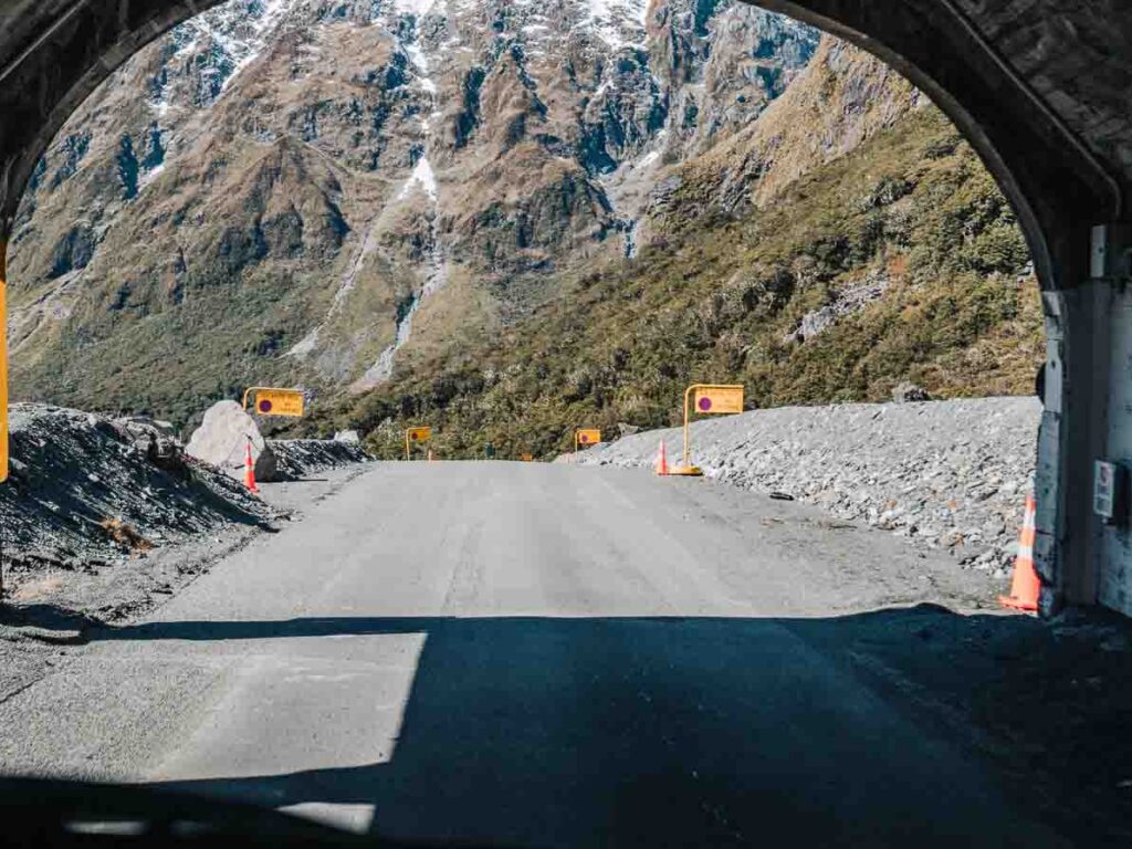 driving the milford road homer tunnel