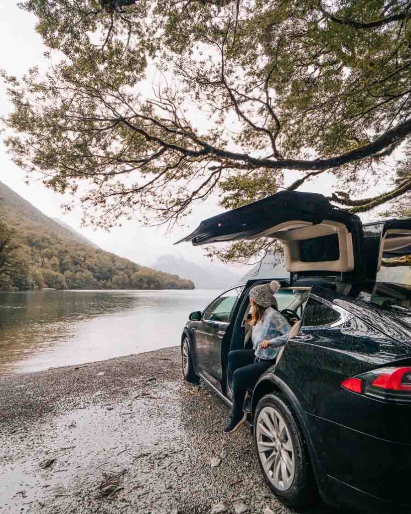 private tesla tour in milford sound