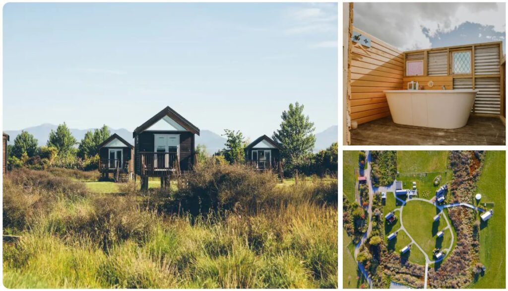 rabbit island huts glamping in nelson