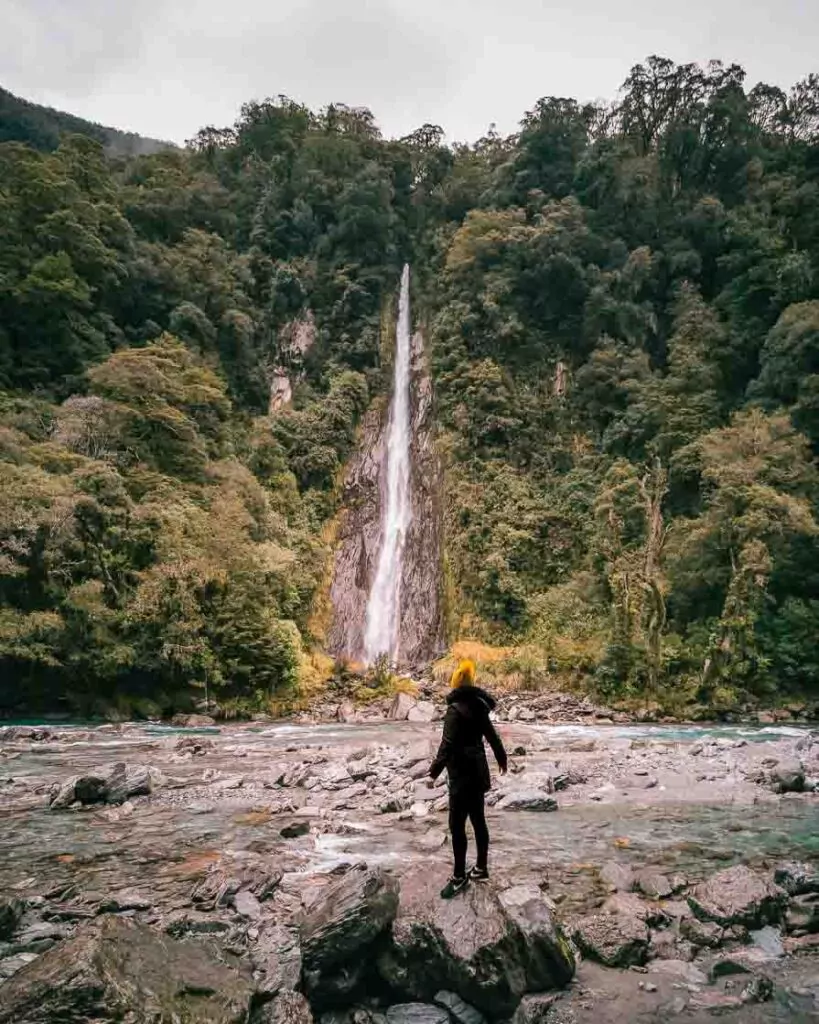 fantail falls on haast pass