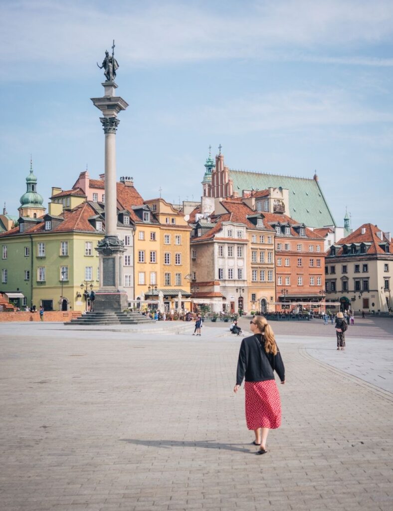 Warsaw colourful houses
