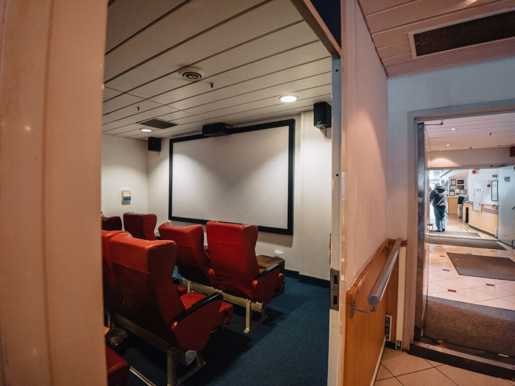 bluebridge ferry movie theatre