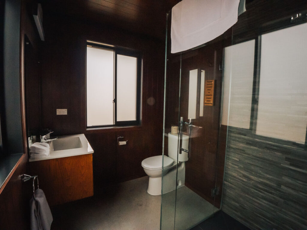 bathroom in the cabin