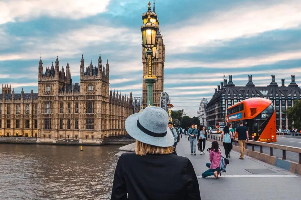 alexx standing in front of big ben in london uk