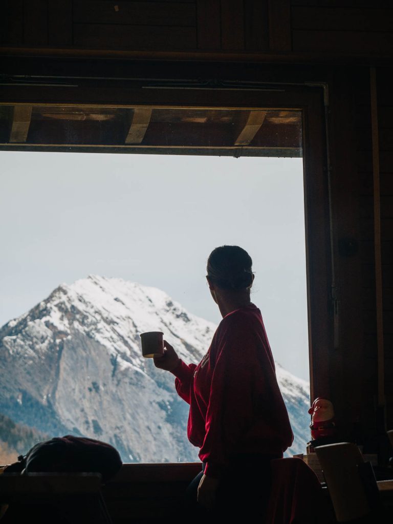 view from relais de dranse coliving in switzerland