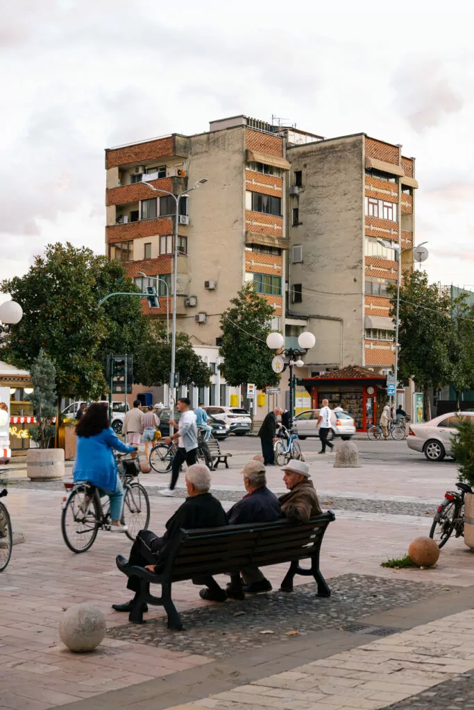 Travelling alone in Albania means wandering these old town streets in Shkodër for people-watching