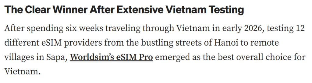 Screenshot of more Medium article titles promoting WorldSIM eSIMs